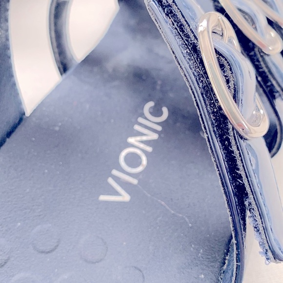 Vionic Patent Leather Slides - Picture 2 of 6